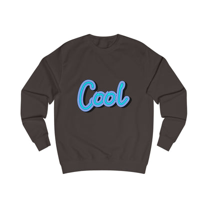 Cool Script  Sweatshirt, Casual Graphic Sweater, Trendy Apparel for Teens, Gift for Friends, Everyday Comfort