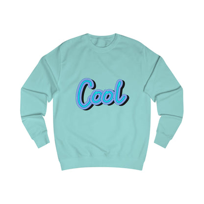 Cool Script  Sweatshirt, Casual Graphic Sweater, Trendy Apparel for Teens, Gift for Friends, Everyday Comfort