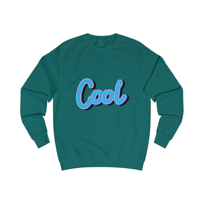 Cool Script  Sweatshirt, Casual Graphic Sweater, Trendy Apparel for Teens, Gift for Friends, Everyday Comfort