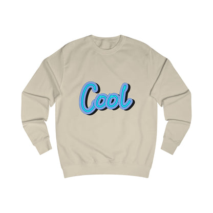 Cool Script  Sweatshirt, Casual Graphic Sweater, Trendy Apparel for Teens, Gift for Friends, Everyday Comfort