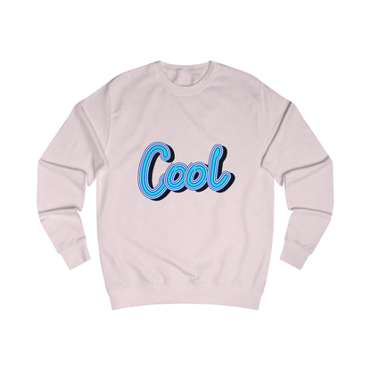 Cool Script  Sweatshirt, Casual Graphic Sweater, Trendy Apparel for Teens, Gift for Friends, Everyday Comfort