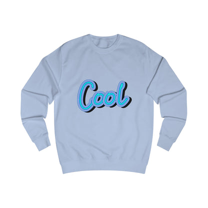 Cool Script  Sweatshirt, Casual Graphic Sweater, Trendy Apparel for Teens, Gift for Friends, Everyday Comfort