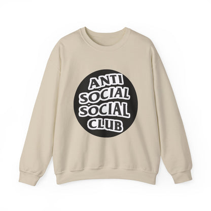 Crewneck Sweatshirt - Anti Social Club Edition, Cozy Sweatshirt, Streetwear Fashion, Gift for Introverts, Lounge Wear, Casual Outfit