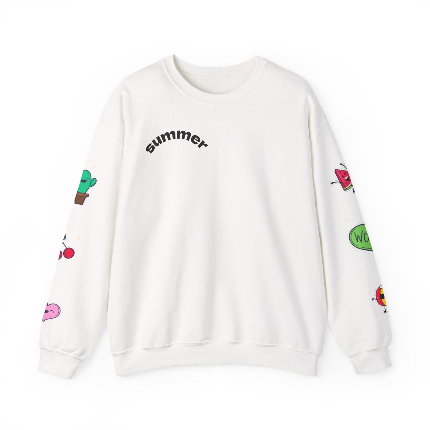 Cool Summer Vibes  Crewneck Sweatshirt, Lightweight Casual Wear, Summer Fashion, Gift for Friends, Sunny Day Outfits, Trendy Apparel