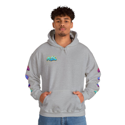 Graffiti Art  Hoodie - Cozy Streetwear, Unique Gift for Art Lovers, Perfect for Festivals, Casual Wear, Cool Graphic Sweatshirt