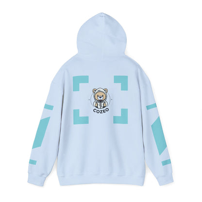 Cozy Bear Graphic Hoodie Heavy Blend Sweatshirt, Cute Bear Hoodie, Casual Wear, Fall Fashion, Gift for Teens