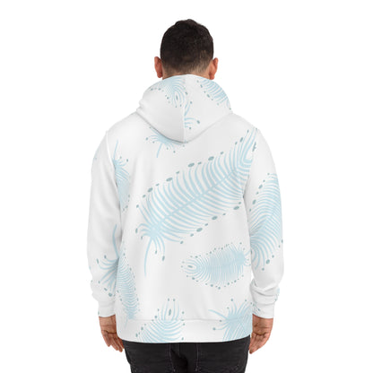 Tropical Leaf Hoodie, Cozy Fashion Sweatshirt for Beach Lovers,  Chillwear, Gift for Nature Enthusiasts, Trendy AOP Design