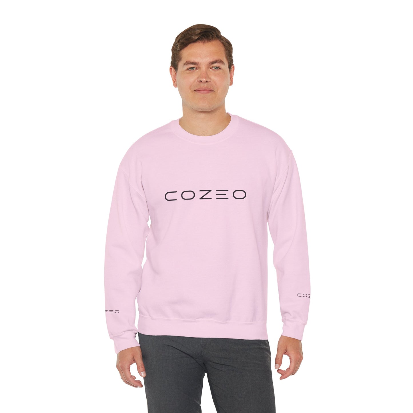 Cozeo Embroidered Chest Crewneck Sweatshirt