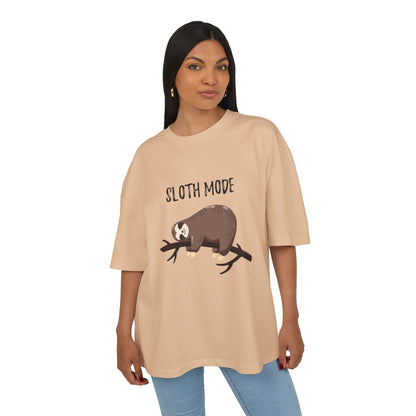 Sloth Mode  Heavy Cotton Tee, Relaxed Fit T-Shirt, Funny Animal Tee, Gift for Sloth Lovers, Humor T-Shirt, Casual Everyday Wear