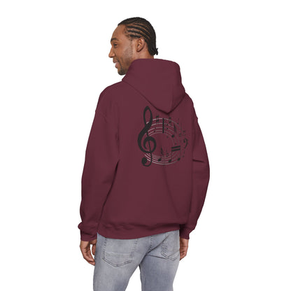 Music Lovers  Hooded Sweatshirt – 'Without Music, Life Would Be a Mistake'