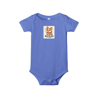 Cute Corgi Infant Onesie - Best Buddies Baby Bodysuit, Baby Shower Gift, Cute Gift for New Parents, Adorable Baby Outfit, Infant Clothing