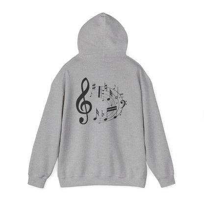 Music Lovers  Hooded Sweatshirt – 'Without Music, Life Would Be a Mistake'