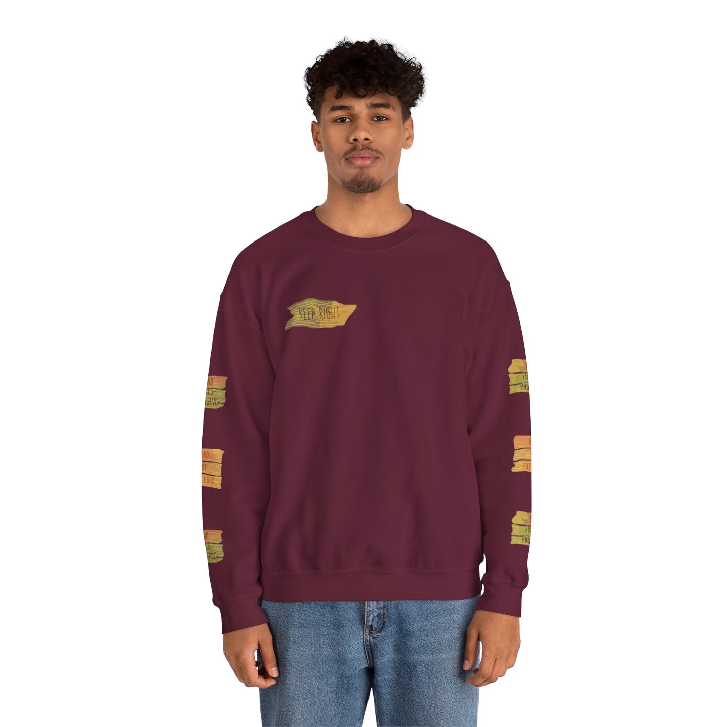 Rustic Wood Signs Sweatshirt, Cozy Gift for DIY Lovers, Home Decor Apparel, Fall Fashion