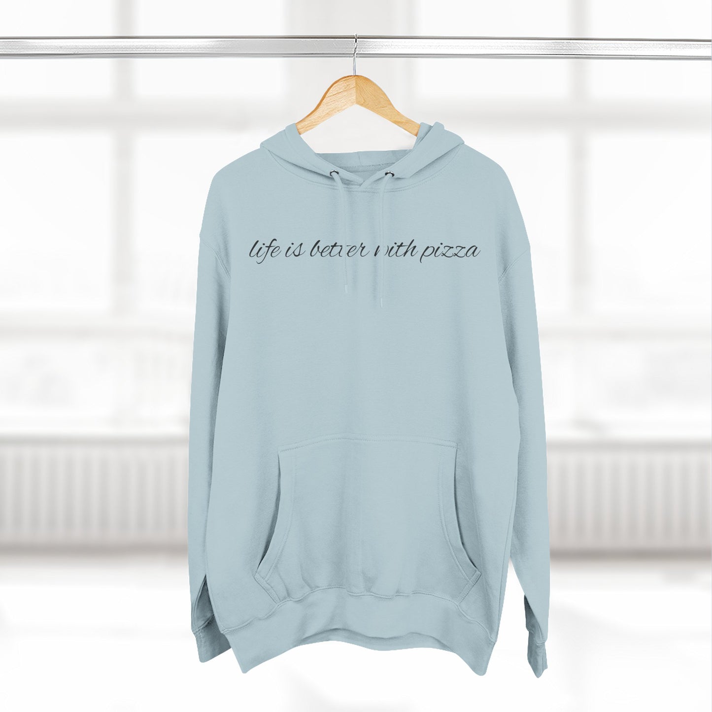 Cozy Pizza Hoodie, Fun Graphic Fleece Sweatshirt, Ideal for Food Lovers, Casual Wear, Gift for Pizza Lovers, Comfort and Style