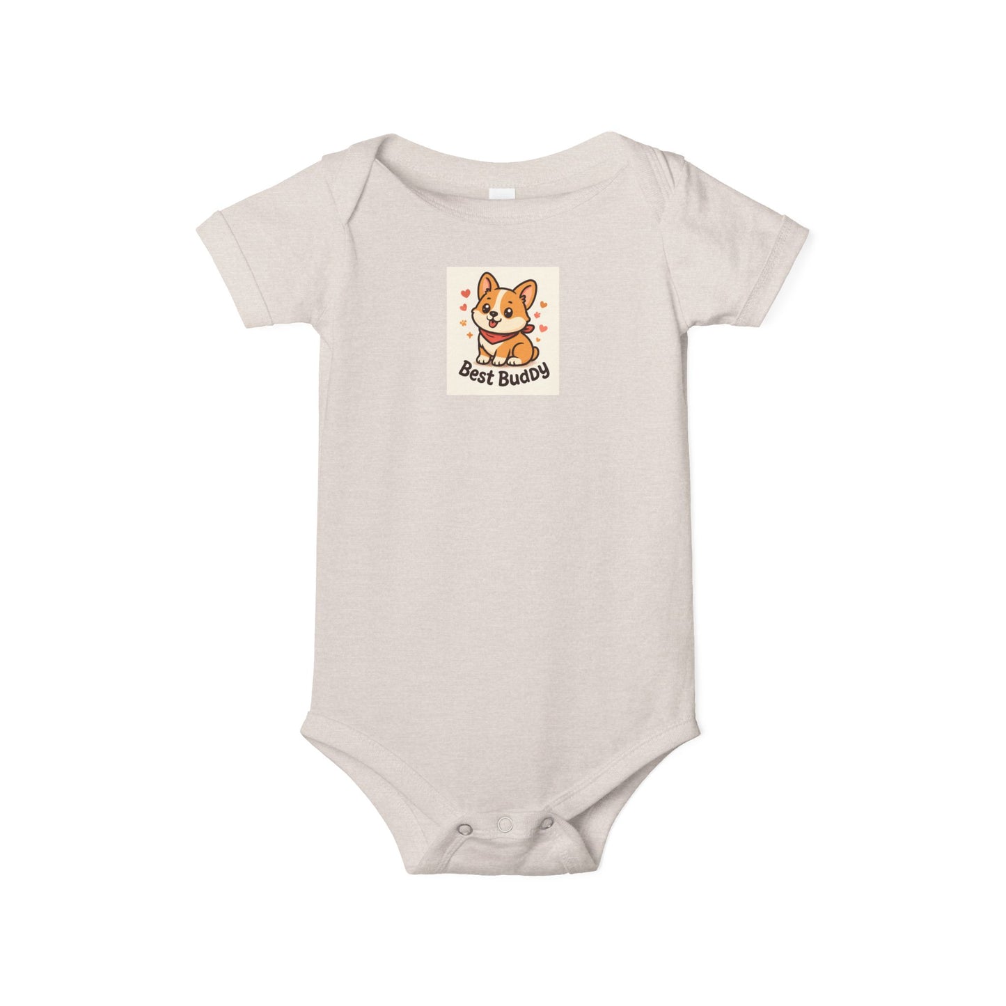 Cute Corgi Infant Onesie - Best Buddies Baby Bodysuit, Baby Shower Gift, Cute Gift for New Parents, Adorable Baby Outfit, Infant Clothing
