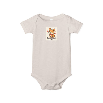 Cute Corgi Infant Onesie - Best Buddies Baby Bodysuit, Baby Shower Gift, Cute Gift for New Parents, Adorable Baby Outfit, Infant Clothing