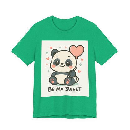 Cute Panda Tee, Be My Sweet T-Shirt, Gift for Animal Lovers, Kids and Adults,  Casual Wear, Cute Animal Tee