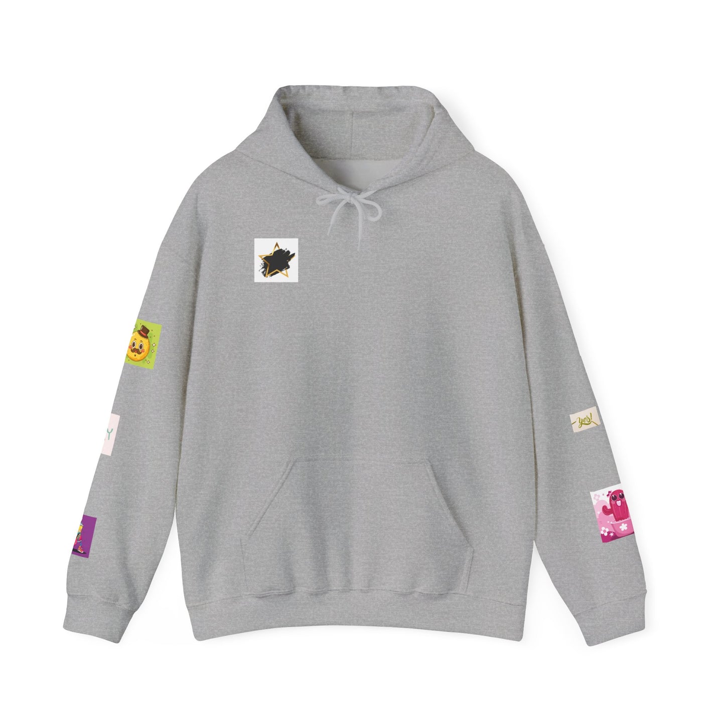 Colorful Graphic Hoodie, Fun Streetwear Sweatshirt,  Fashion, Casual Wear, Unique Gift, Trendy Apparel