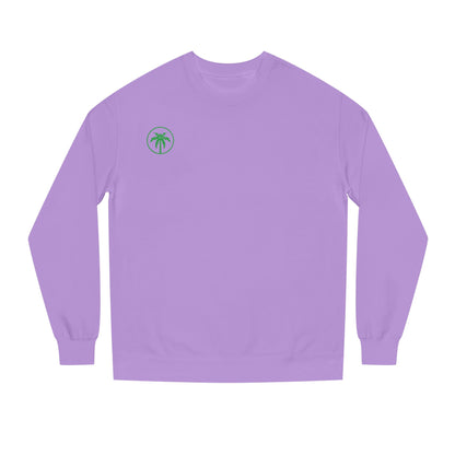 Palm Tree Crew Neck Sweatshirt, Casual Wear, Beach Vibes Apparel, Everyday Comfort, Gift for Him or Her