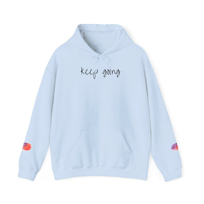 keep going design Heavy Blend™ Hooded Sweatshirt