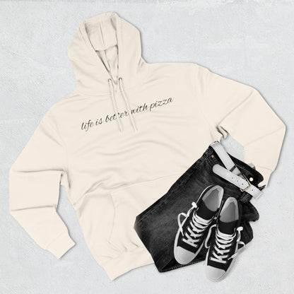 Cozy Pizza Hoodie, Fun Graphic Fleece Sweatshirt, Ideal for Food Lovers, Casual Wear, Gift for Pizza Lovers, Comfort and Style