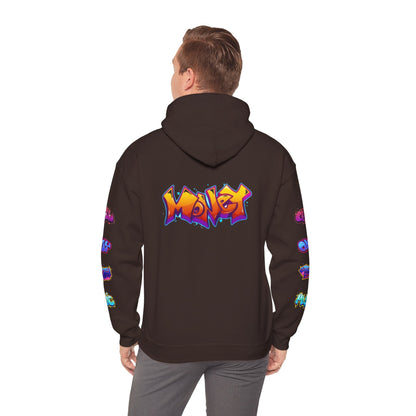 Graffiti Art  Hoodie - Cozy Streetwear, Unique Gift for Art Lovers, Perfect for Festivals, Casual Wear, Cool Graphic Sweatshirt
