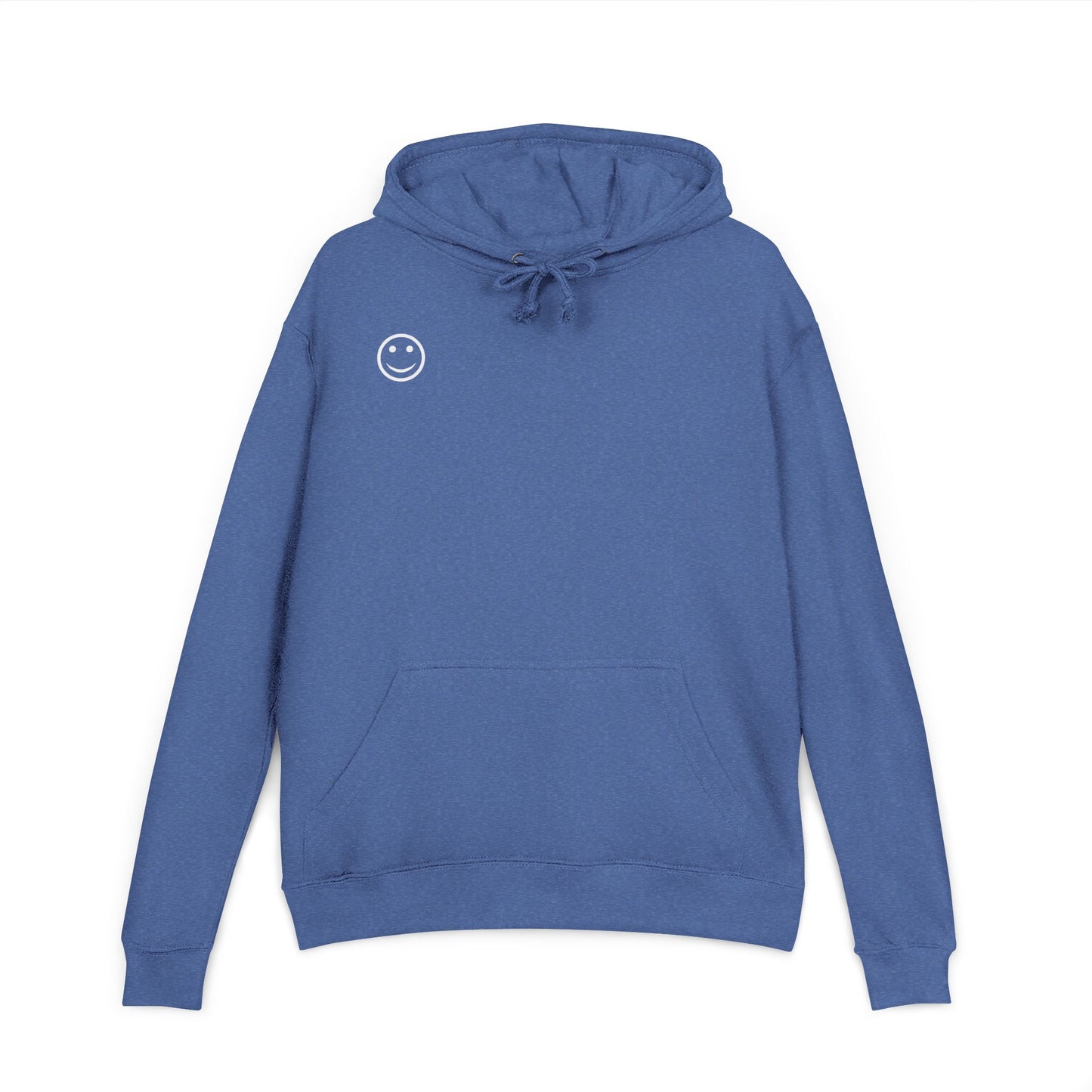 French Terry Hoodie with Smile Design - Trendy Pullover for Comfort, Cozy Gift, Casual Wear, Everyday Style