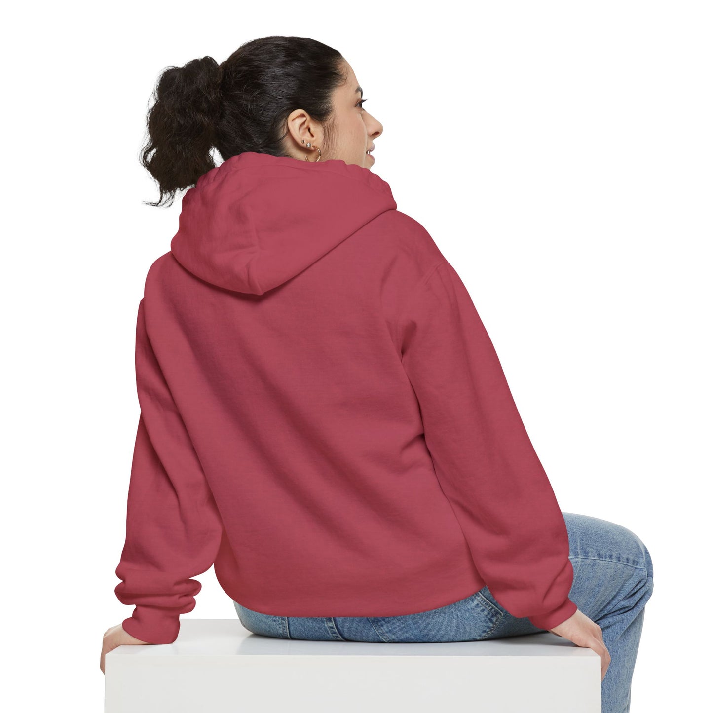 Sporty  Garment-Dyed Hoodie - Casual Comfort for Sports Lovers,  Apparel, Activewear, Gift for Athletes, Cozy Loungewear