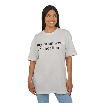 Vacation Vibes  Heavy Oversize Tee, Relaxed Fit Shirt, Casual Wear, Travel Shirt, Gift for Her, Funny Quote Tee