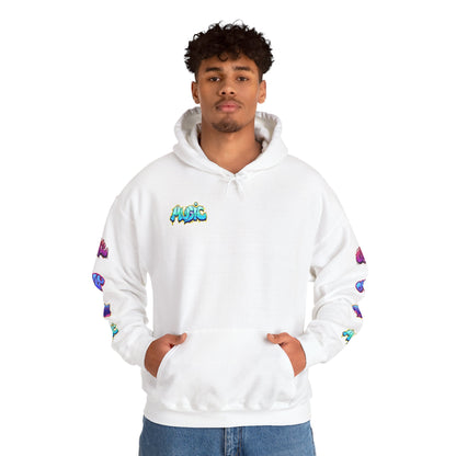 Graffiti Art  Hoodie - Cozy Streetwear, Unique Gift for Art Lovers, Perfect for Festivals, Casual Wear, Cool Graphic Sweatshirt