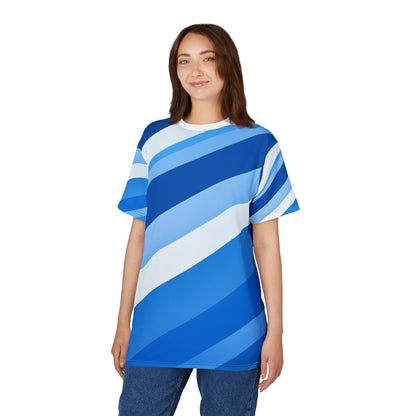 Stylish  Cut & Sew Tee, Casual Summer Shirt, Beach Wear, Gift for Him/Her, Colorful AOP Tee