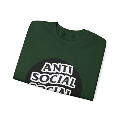 Crewneck Sweatshirt - Anti Social Club Edition, Cozy Sweatshirt, Streetwear Fashion, Gift for Introverts, Lounge Wear, Casual Outfit