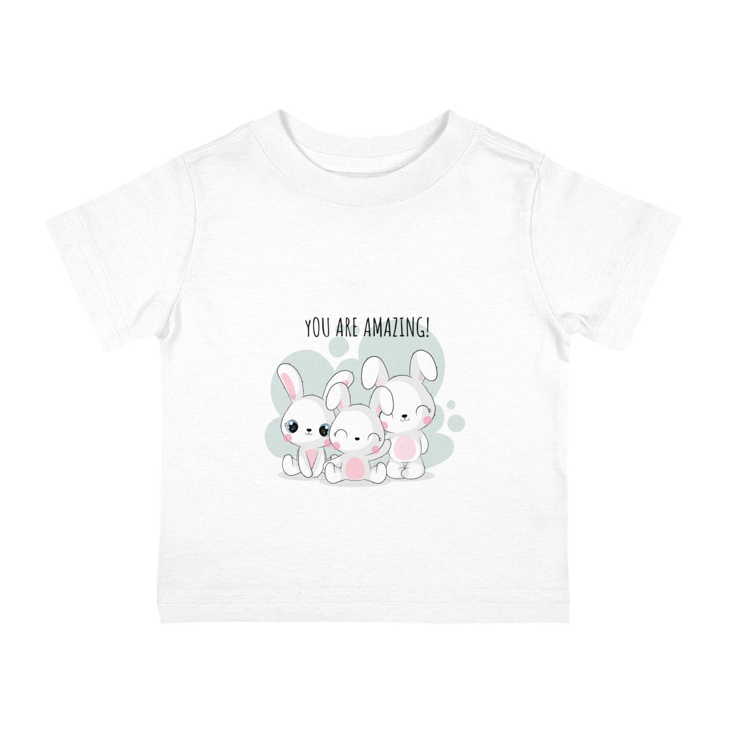 Cute Bunny Inspirational Infant Tee, Baby T-Shirt, Toddler Gift, Spring Outfit, Nursery Decor, Bunny Tee