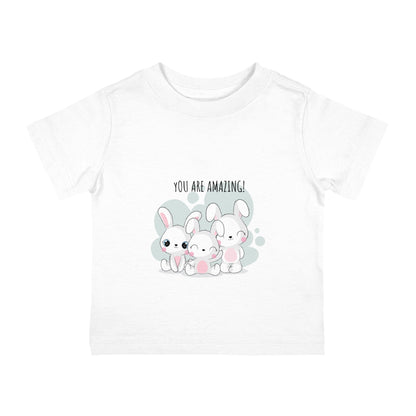 Cute Bunny Inspirational Infant Tee, Baby T-Shirt, Toddler Gift, Spring Outfit, Nursery Decor, Bunny Tee