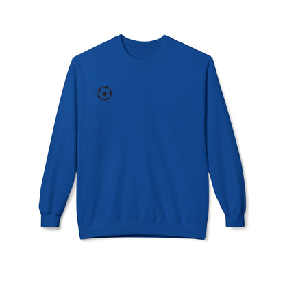 Soccer Fan Fleece Sweatshirt, Cozy Sportswear,  Crewneck, Perfect Gift for Athletes, Great for Game Days and Relaxing