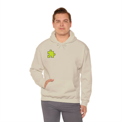 Colorful Puzzle Piece Hoodie for Creative Minds, Perfect for Gifts, Cozy Sweatshirt for Everyday Wear,