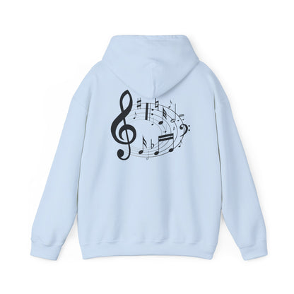 Music Lovers  Hooded Sweatshirt – 'Without Music, Life Would Be a Mistake'