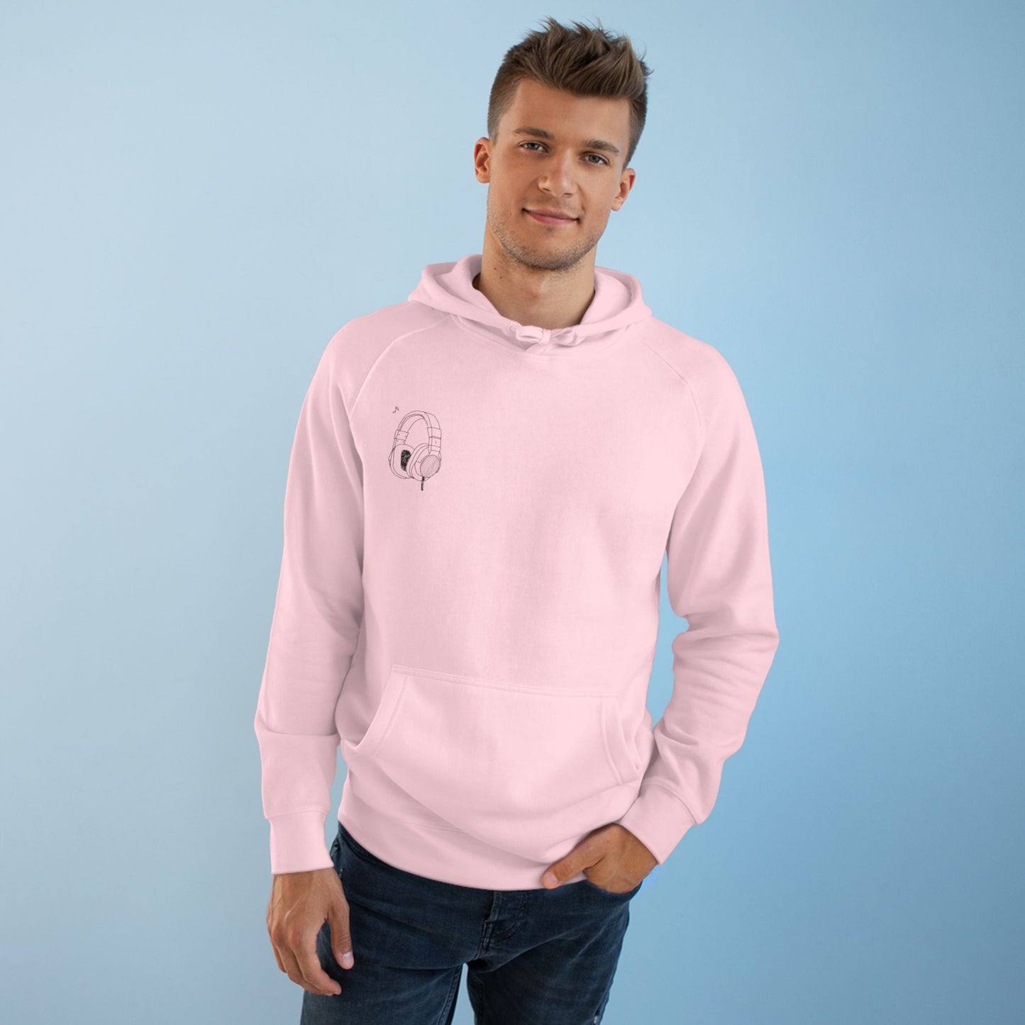 Stylish  Supply Hoodie with Artistic Heart Design | Cozy Sweatshirt for Music Lovers | Gift for Birthdays, Holidays, Casual Wear