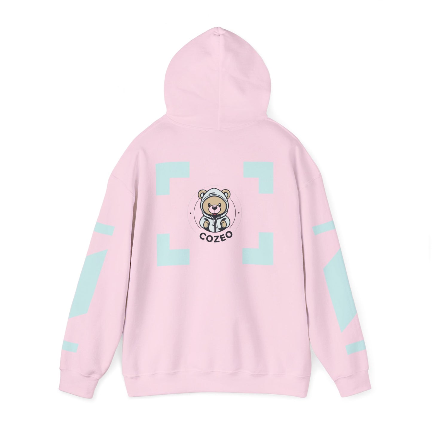 Cozy Bear Graphic Hoodie Heavy Blend Sweatshirt, Cute Bear Hoodie, Casual Wear, Fall Fashion, Gift for Teens