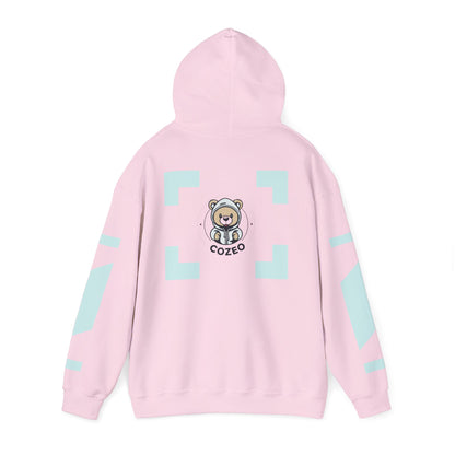Cozy Bear Graphic Hoodie Heavy Blend Sweatshirt, Cute Bear Hoodie, Casual Wear, Fall Fashion, Gift for Teens