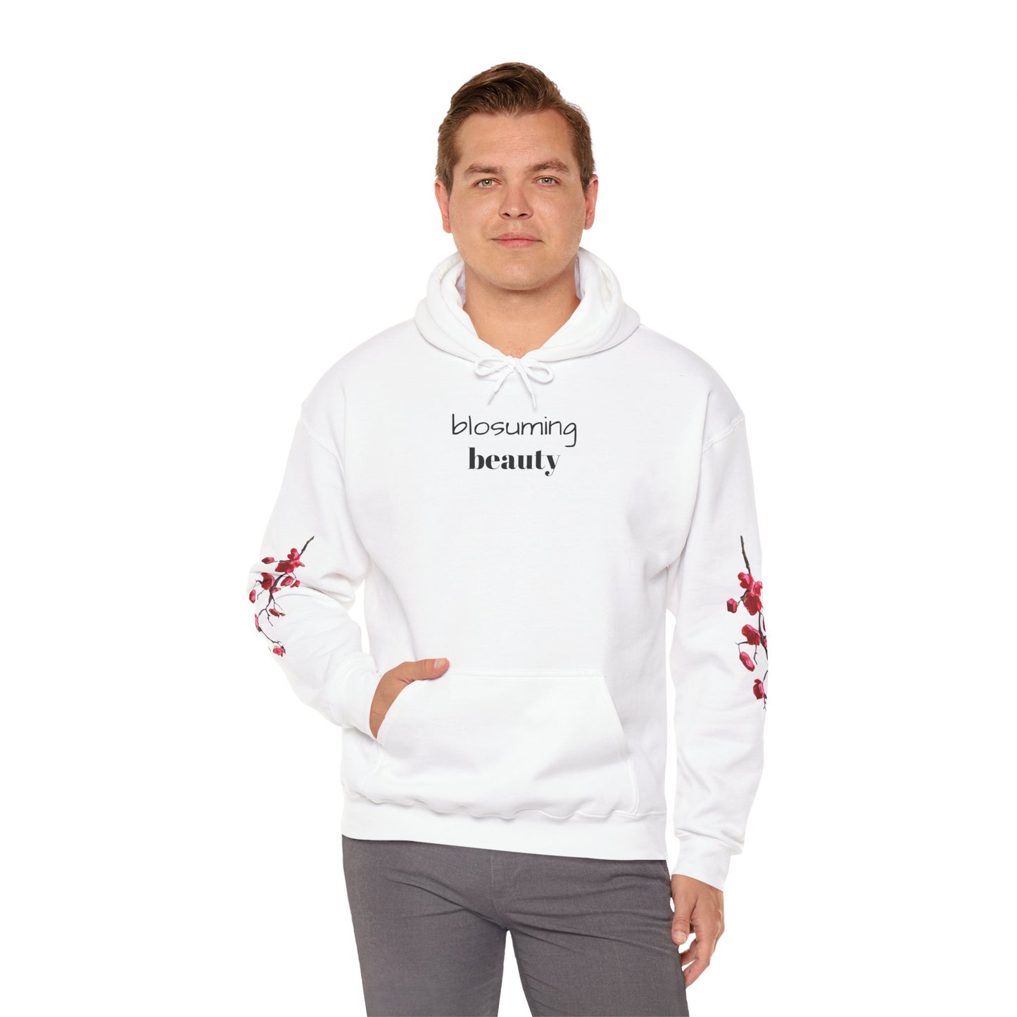 Blossoming Beauty Hoodie - Cozy  Sweatshirt for Spring Fashion, Gift for Her, Floral Hoodie, Casual Style, Spring Outfit