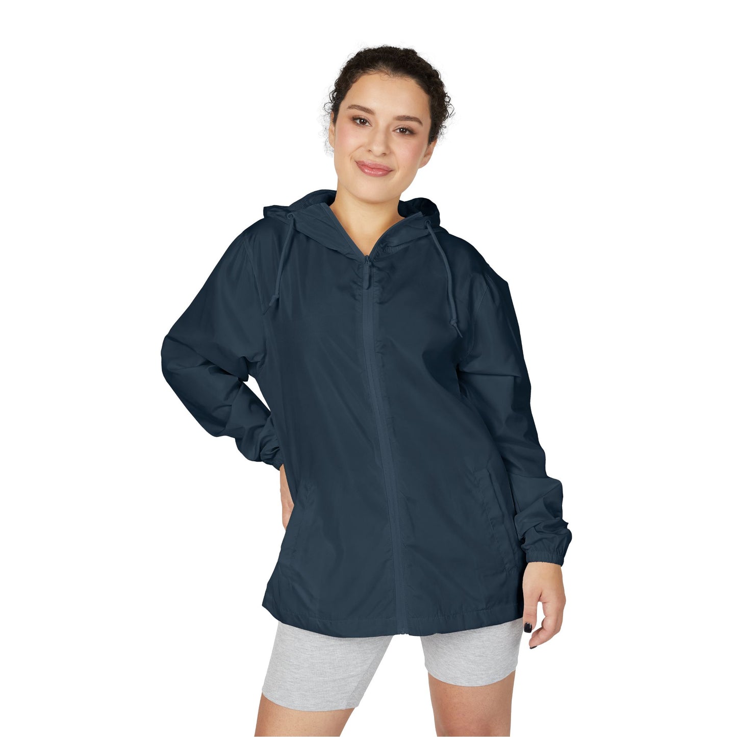 Stylish  Full-Zip Windbreaker for All-Season Adventures, Lightweight Jacket, Outdoor Gear, Casual Fashion, Rain Ready, Easy Layering