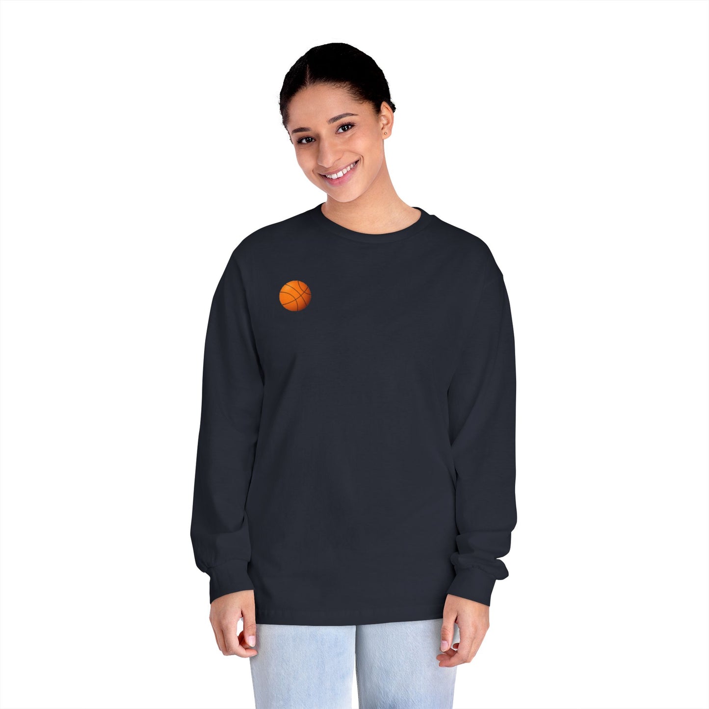 Minimalist Graphic Long Sleeve T-Shirt,  Casual Wear, Everyday Comfort, Stylish Layering Essential, Gift for Friends