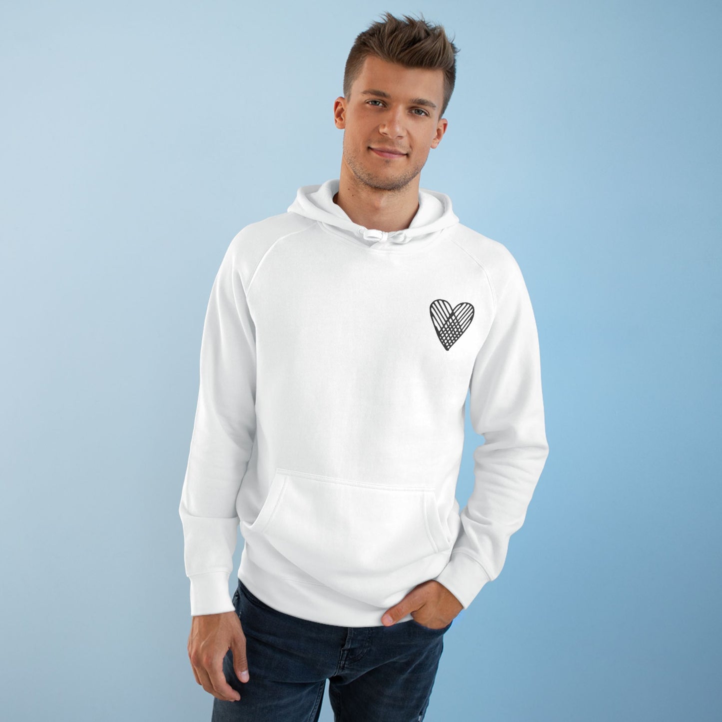 Heart Pattern  Hoodie