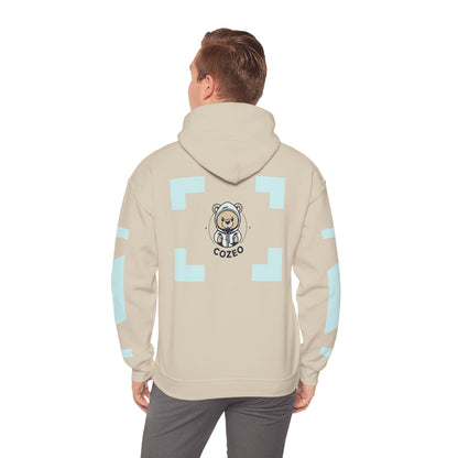Cozy Bear Graphic Hoodie Heavy Blend Sweatshirt, Cute Bear Hoodie, Casual Wear, Fall Fashion, Gift for Teens