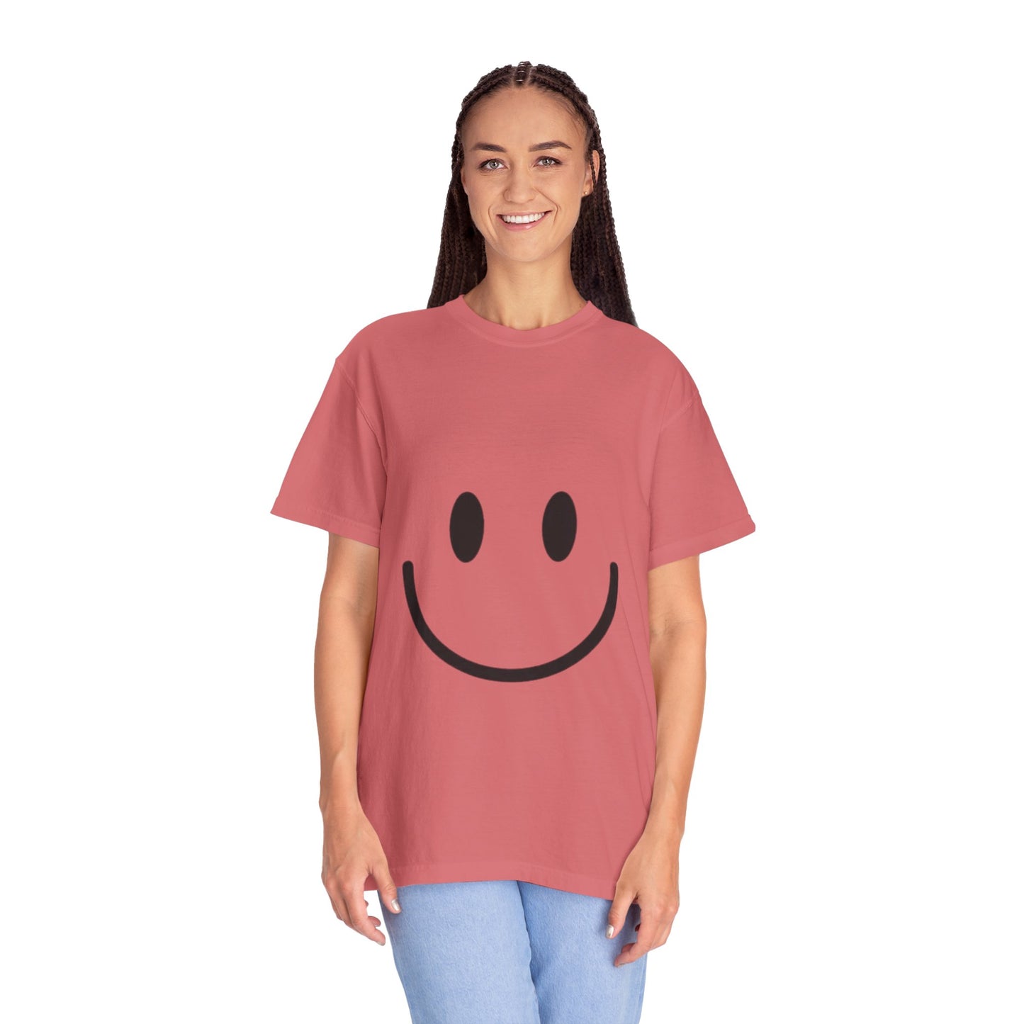 Smiley Face  T-Shirt, Fun Graphic Tee, Casual Wear, Gift for Friends, Positive Vibes Shirt, Happy Birthday Gift, Summer Essentials