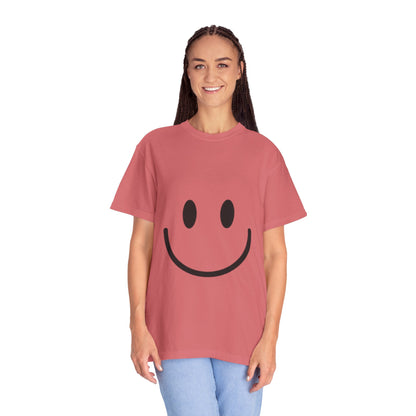 Smiley Face  T-Shirt, Fun Graphic Tee, Casual Wear, Gift for Friends, Positive Vibes Shirt, Happy Birthday Gift, Summer Essentials