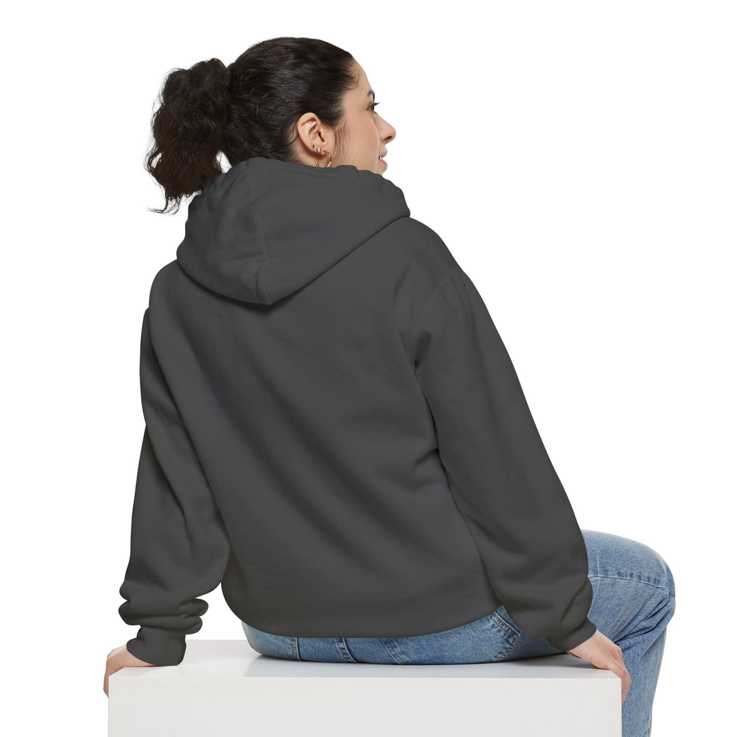 Sporty  Garment-Dyed Hoodie - Casual Comfort for Sports Lovers,  Apparel, Activewear, Gift for Athletes, Cozy Loungewear