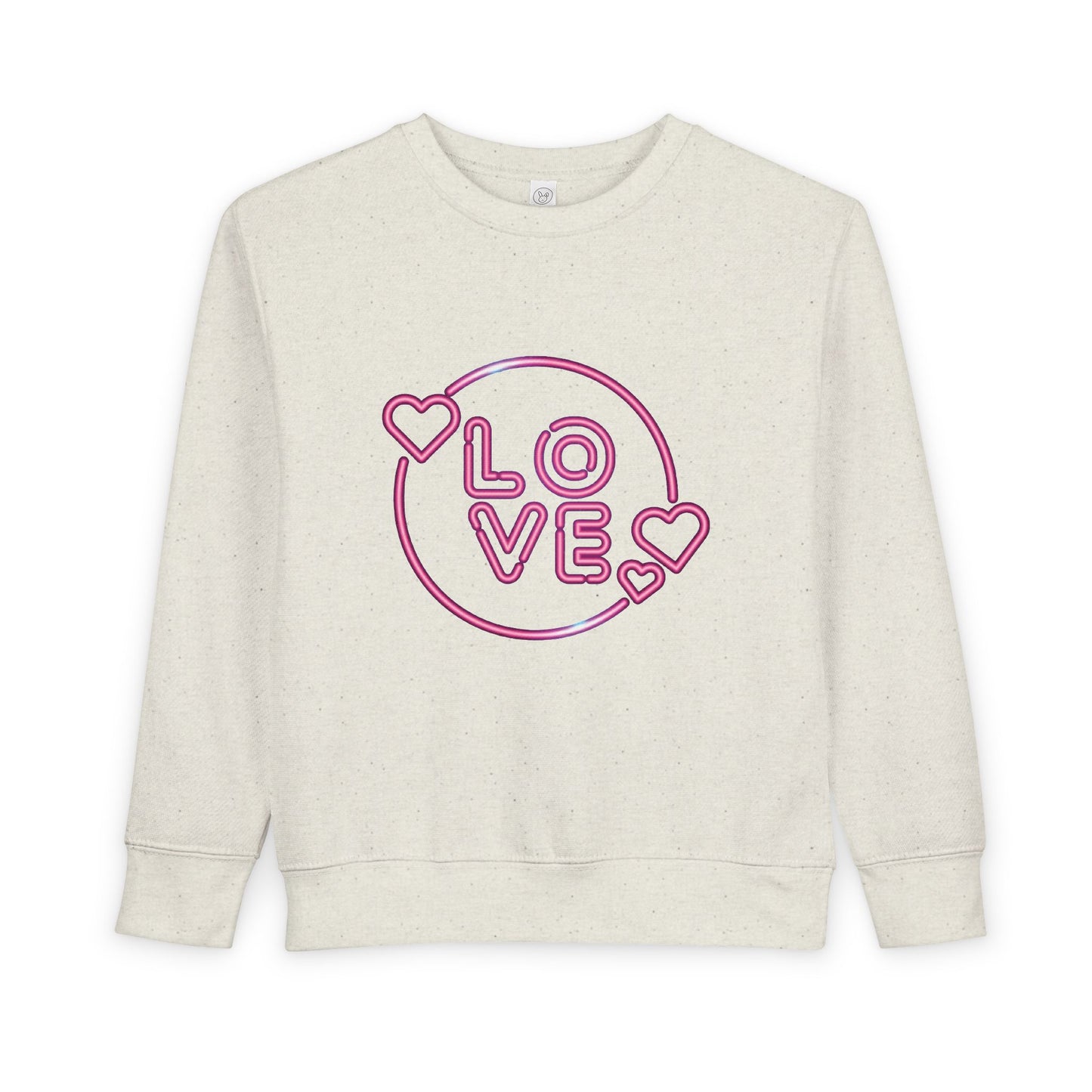 Toddler Love Sweatshirt, Cute Children's Sweatshirt, Kids  Gift, Cozy Toddler Apparel, Heart Design Sweatshirt