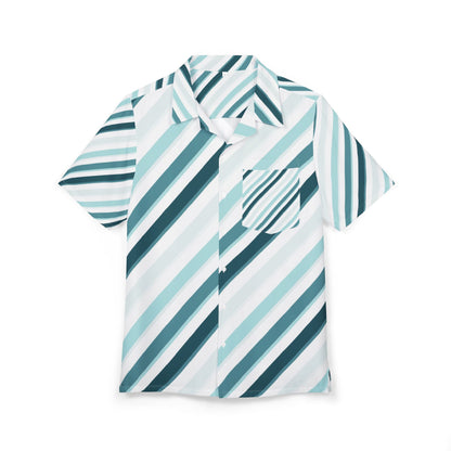 Tropical  Button-Down Shirt, Summer Casual Shirt, Vacation Wear, Beach Party Outfit, Stylish  Top, AOP Hawaiian Print